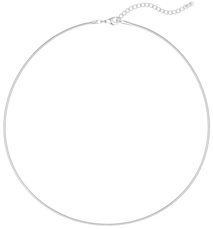 EIDUOVA Schlangenkette Damen, Halskette für Männer und Frauen, Seilkette, Edelstahl, 45 cm