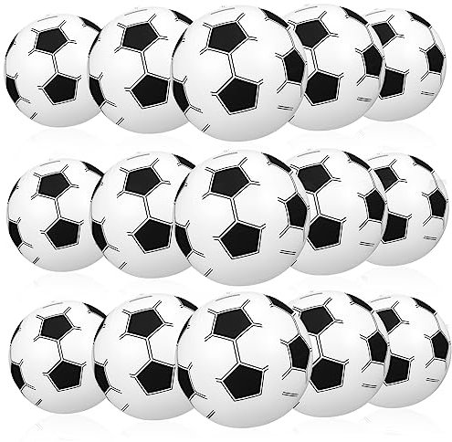 COSMEVIVI 15stücke Aufblasbare Fußball Strandbälle Pool Und Strandspiele Für Outdoor-aktivitäten Wasserdichtes Leicht Und Tragbar Schnelles Aufblasen Für Sommerpartys