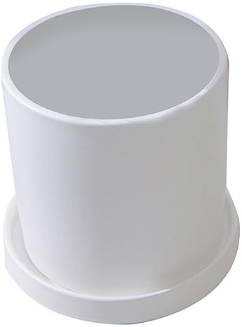 Milisten 1satz Mini Keramik Blumentöpfe Mit Untersetzer Weiße Kleine Töpfe Für Sukkulenten Kakteen Und Pflanzen Elegante Garten Und Wohnungsdekoration Für Innen Und Außenbereiche