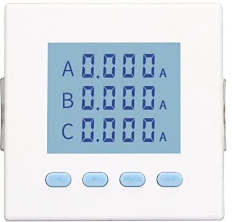 Mavaol Compteur d'énergie triphasé, écran LCD, ignifuge, surveillance précise du courant pour usage industriel et résidentiel