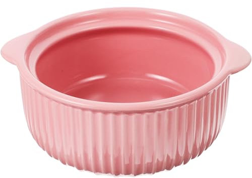 ABOOFAN Cuenco De Cerámica Ánfora Ensaladeras Grandes Plato Fiestas Bochas Ensaladera Con Tapa Bol Poncheras Cena Tazones De Fideos Instante Nimiedad Cuencos Grandes Doble Rosa