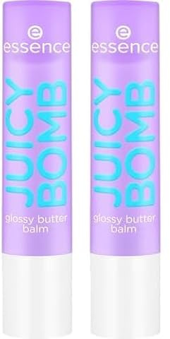 Essence - Baume à Lèvres Juicy Bomb Glossy Butter Balm - 02 So Berry Cute (Lot de 2)