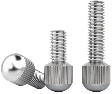 LYCCS Tornillo de Mariposa con Cabeza pequeña, moleteada Recta, de Acero Inoxidable 304, con Mango Largo y Tornillos cilíndricos.(M4x30mm(2pcs))