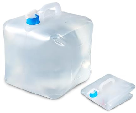 S.I.C Borraccia Pieghevole per Acqua con Beccuccio – Senza BPA, Leggera, Compatta, Ideale per Campeggio, Trekking, Escursionismo, Sopravvivenza e Emergenza – Portatile e Salvaspazio (20L)