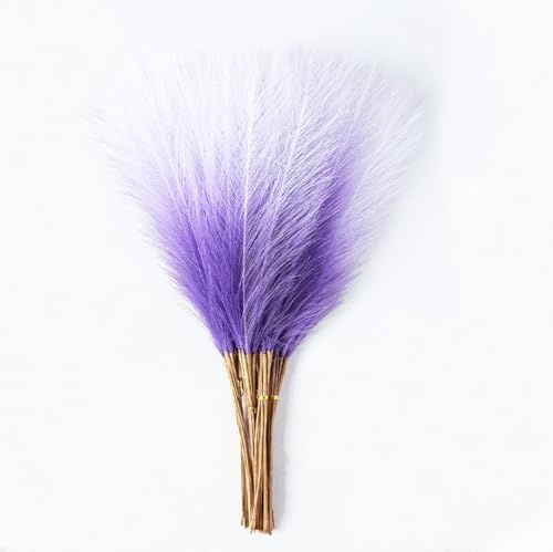 WTRYT Pampasgras 5 Stück Künstliches Pampasgras Deko Groß Künstliche Pampas-Blumen künstliches Pampasgras für Zuhause Büro Hochzeit und Veranstaltungen Wohnzimmer Flur Treppe Vase Dekoration