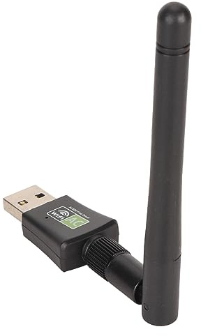 Tomantery Dongle WiFi, Adaptador USB Inalámbrico 600Mbps Ap Modo USB 2.0 Luz Portátil para Viajar
