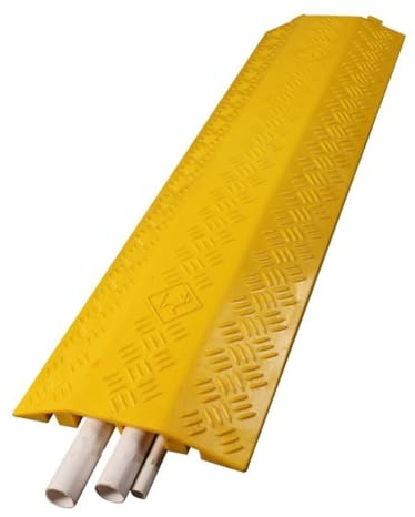 Cache Câbles en PVC Passe Cable Sol avec Épissable, Gaine Cable Passage de Cable Au Sol à La Maison et Au Bureau(35x27x100cn/13x10x39in)