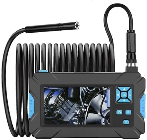 Endoscopio per Smartphone, Nuovo endoscopio industriale 5,5 mm periscopio portatile 6 LED fotocamera da 4,3 pollici 1080P videocamera for ispezione auto endoscopio(5m)