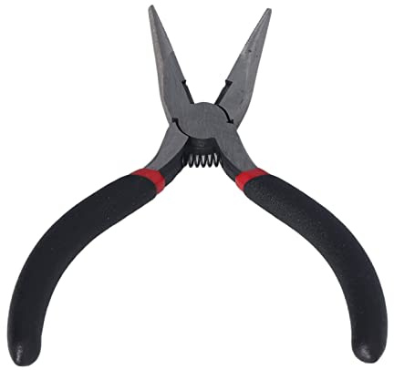 Aolidsive Long Nose Pliers, Alloy Steel K 813 Chrome Plated Pincers for Precision Wire Work and Industrial Applications