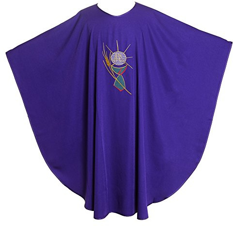 BLESSUME Sacerdote Casulla Cáliz Trigo Bordado Vestiduras
