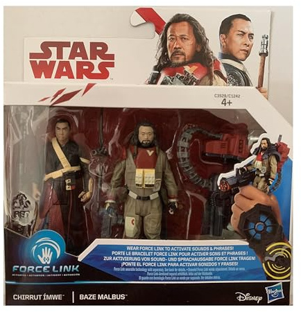 CHIRRUT DOZENTEN UND BAZE MALBUS STAR WARS FORCE LINK ACTION FIGUR 3 PACK