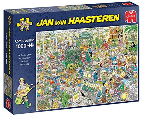 Jumbo, Jan Van Haasteren - Garden Centre, Jigsaw Puzzles for Adults, 1,000 piece, 68x49cm
