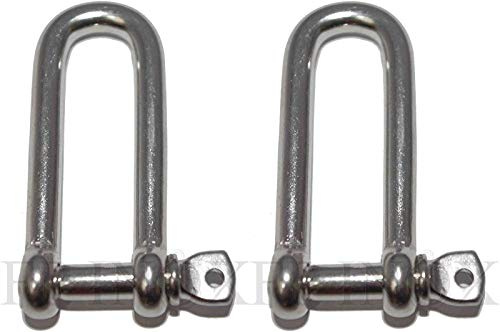 Manille Longue Ø12mm Libre Longueur 120mm (Lot de 2) INOX 316 / A4