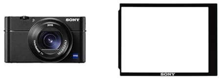 Sony RX100 V Fotocamera Digitale Compatta, Sensore da 1.0'', Ottica 24-70 mm F1.8-2.8 Zeiss, Video 4K HDR e Schermo LCD Regolabile & PCK-LM15 Pellicola Protettiva per Schermo LCD, Nero