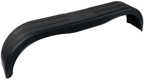 DOMAR Parafango tandem da 13 a 14 pollici in plastica per rimorchio auto 1500 x 220 mm passaruota piatto per un'eccellente protezione contro il fango e i sassi stradali
