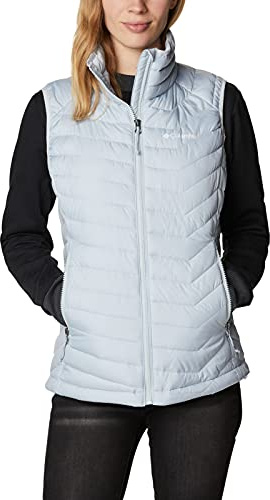 Columbia Powder Lite Vest, Steppweste für Damen, Cirrus Grey, Größe S