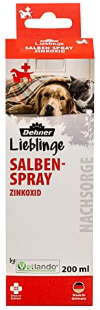 Dehner Lieblinge Wundversorgung Salben-Spray, Zinkoxid, für Hunde und Katzen, 200 ml