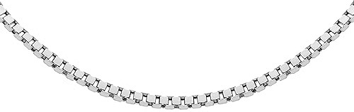 Amazon Essentials Sterling Silver Box Chain Necklace 61 cm