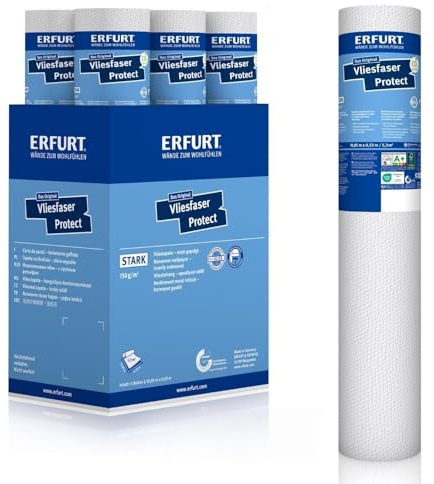 Erfurt Vliesfaser Protect 205 Vliestapete 10.05X0.53 Strukturtapete 6 Rollen 1004313