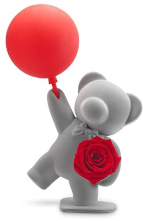 roseonly. Ewige Rose mit Geständnisbär, Konservierte Rosen, Infinity Rose Hase Figur Geschenke für Frauen zum Geburtstag, Valentinstag, Weihnacht, Muttertag, Jubiläum
