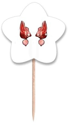 Deutschland Schweinshaxe Food Zahnstocher Flaggen Stern Label Cupcake Picks