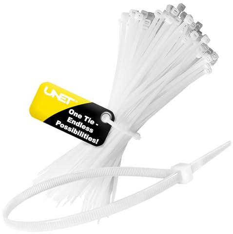Cable Ties buntband nylon 4,8 x 400 mm – 100 stycken | Extra lång och superstark | självlåsande och UV-beständig | Perfekt för industri, gör-det-själv och kabelhantering