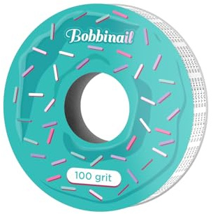 STALEKS Pro Expert Einweg-Schleifband, Körnung 100, 7 m, Ersatzblock, gerade Nagelfeile, Ersatzrolle für umweltfreundliche Maniküre und Pediküre, Weiß