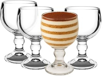 Chabrias Ltd Weiss Beer Goblet Set of 4 – 18oz / 510ml Stemmed Beer Glasses | 51cl Belgian Ale Goblets, Crystal-Clear Libbey Style Glasses for Beer, Cocktails & Barware