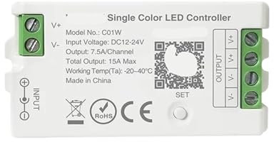 Controlador LED DC12-24V RGB RGBW CCT tira de luz LED controlador inteligente 2,4G Control remoto(Single Color Dimmer)