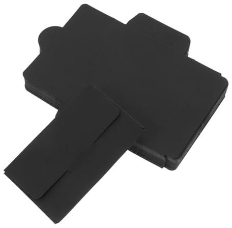 VALICLUD 50 Stück Aufkleber für Debitkarten Hotelschlüsselkartenhalter Kartenhülle Hüllen für Karten Inhaber einer ÖPNV-Karte Kartensammelhüllen Papier Black