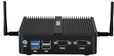 VENOEN Lüfterloser Mini PC Alder Lake N95, Fanless PC Win 11 Pro, 2X HD, DP | Industrial Computer 2xRS232 COM, RJ45 Lan, Wifi, BT4.2, Büro-/Haus-/Geschäftsnutzung PC, 8GB RAM 256GB SSD