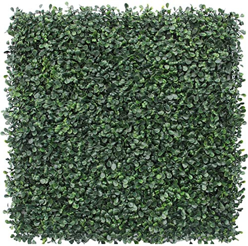 GAOAZHEN Artificial Grass Wall Panels, Artificial Boxwood Hedge 20PCS, Green Faux Wall Panels Privacy Screen Greenery Wall Backdrop For Outdoor Indoor Garden Patio Backyard Uv Protection