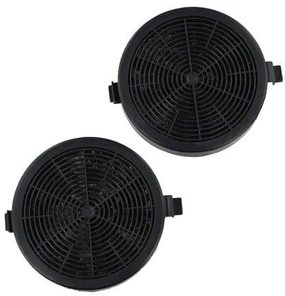 Filtro a carbone attivo cappe da cucina compatibili con cappa aspirante, Ø114mm, 2 pezzi
