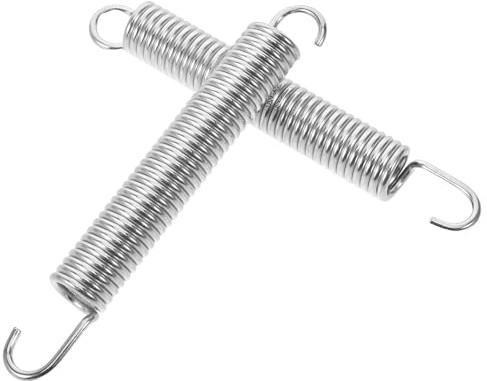 GARVALON 2 Stück Zugfeder Reparaturset 6,2 Zoll Hochbelastbare Möbel Druckfedern für Relaxsessel und Sofas mit Manuellem Hebel Geräuschreduzierung Ersatzteil für Gartenmöbel