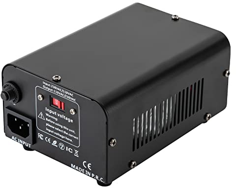 Transformador de voltaje 110 V 220 V, adecuado para el funcionamiento continuo de aparatos eléctricos con una potencia de hasta 300 W, como ordenadores portátiles, teléfonos móviles, afeitadoras