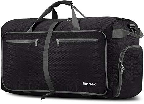 Gonex 60L Faltbare Reisetasche, Leicht mit Schuhfach