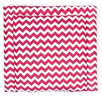 KraftKids CVR112-85 Wickelauflage in Chevron magenta, Wickelunterlage 85x75 cm (BxT), Wickelkissen, mehrfarbig, 790 g