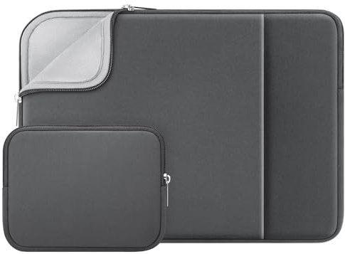 RAINYEAR Padded Laptop Sleeve Small Bag for 15.6” Lenovo HP ASUS Dell Acer | Protective Case Soft Carrying Zipper Bag Cover with Front Pocket Compatible with 15.6 Notebook Computer Ultrabook Chromebook