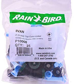 Unbekannt Rain Bird 8VAN Regnerdüse mit variablem Bogenbogen verstellbar mit Sichtfenster, 2,4 m Radius