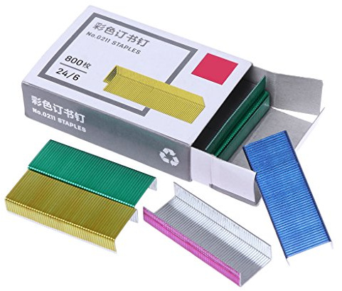 Roydoa 800 Stück/Box 12 mm Kreative Bunte Metallklammern Büro Schule Bindebedarf