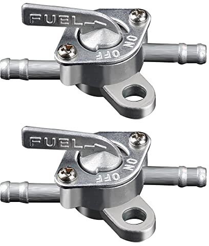 2 interruttori per rubinetto della benzina, serbatoio del carburante, interruttore della benzina, dell'olio, 6mm, in linea petrolio, universale, per 50cc 70cc 90cc 100cc 110cc Pit Quad Dirt Bike ATV