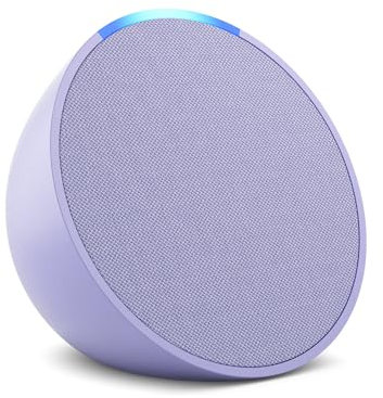 Certified Refurbished Echo Pop | Full sound compact Wi-Fi and Bluetooth smart speaker with Alexa | Lavender Bloom