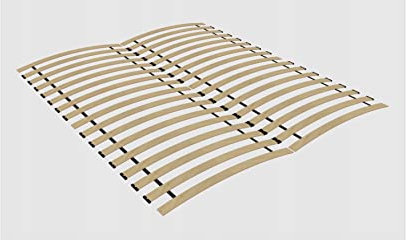 BDW Holztech Rollrost Flex-32 LEISTEN 140x200 / 160x200 Hochwertiger extra starker Lattenrost aus heimischen Wäldern-Rolllattenrost (160x200), Braun