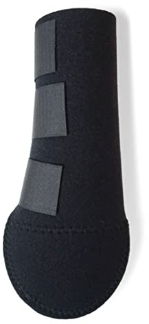 Pferdelinis Schweifschutz für Pferde Schweifschoner Pferd aus Neopren ideal für den Anhänger Transport oder als Scheuerschutz (1x Schwarz)