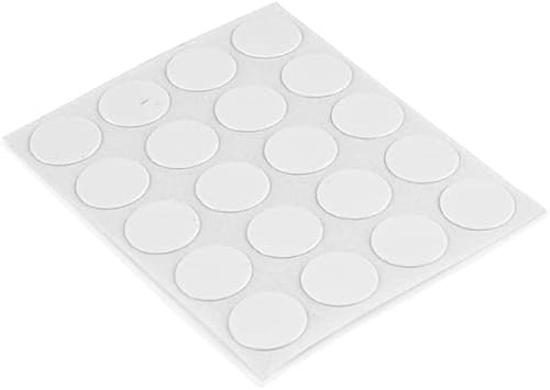 20 Pcs White Round Self Adhesive Screw Covers for Furniture Floor Cabinet Desk Colored Screw Hole Covers