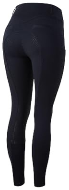 HORZE Reithose Damen Mira, Reitleggings mit Handytasche und Vollbesatz