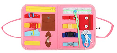 Produits de démence pour les personnes âgées,couverture Fidget, couverture de démence Fidget soulagement de l'anxiété polyvalent produits sensoriels de démence d'Alzheimer rose