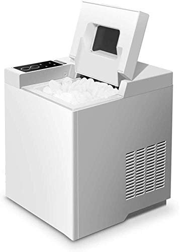 Mini Macchina per Il Ghiaccio Automatica, Macchina per la Produzione di cubetti di Ghiaccio a Blocco Tondo a pallottola elettrica 15 kg / 24 Ore Piccola casa Bar caffè tè Latte Shop