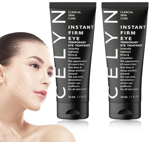 FCXQG Celyn Instant Firm Eye Tightener 2 Pcs Augentaschencreme Firming Celyn Eye Bag Cream Under Eye Cream Anti Aging Augenstraffung Augenbeutelcreme Augencreme für Schwellungen Augenringe (30ml)