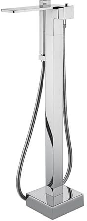 BiaoTeng Freistehende Badewannen Armaturen Chrom G1/2-Anschluss Badewanne Freistehend Mit Armatur Freistehende Wannenarmatur, Chrom